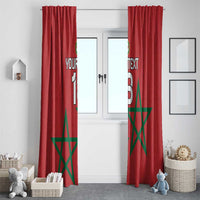 Custom Morocco Heritage Football Window Curtain Road To Champion