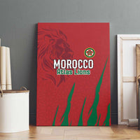Morocco Football Canvas Wall Art Atlas Lions Road To Champion