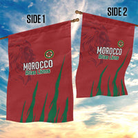 Morocco Football Garden Flag Atlas Lions Road To Champion