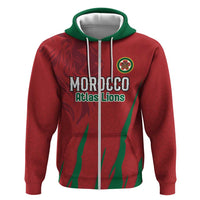 Custom Morocco Football Hoodie Atlas Lions Road To Champion