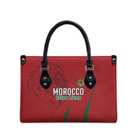 Morocco Football Leather Bag Atlas Lions Road To Champion