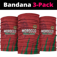 Morocco Football Neck Gaiter Atlas Lions Road To Champion