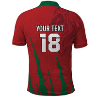 Custom Morocco Football Polo Shirt Atlas Lions Road To Champion LT18