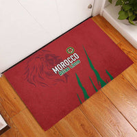 Morocco Football Rubber Doormat Atlas Lions Road To Champion