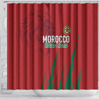 Morocco Football Shower Curtain Atlas Lions Road To Champion