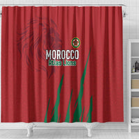 Morocco Football Shower Curtain Atlas Lions Road To Champion