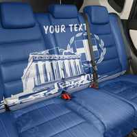 Personalized Greece Athena Goddess Back Car Seat Cover Parthenon Greek Key Patterns
