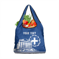 Personalized Greece Athena Goddess Grocery Bag Parthenon Greek Key Patterns
