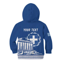 Personalized Greece Athena Goddess Kid Hoodie Parthenon Greek Key Patterns
