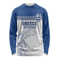 Custom Greece Football Long Sleeve Shirt Go Champions Ethniki LT18