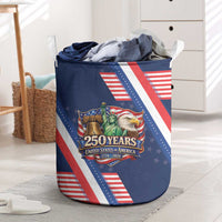 America 250th Anniversary Laundry Basket USA 1776-2026 Patriotic Eagle