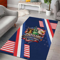 America 250th Anniversary Area Rug USA 1776-2026 Patriotic Eagle