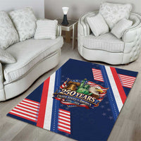 America 250th Anniversary Area Rug USA 1776-2026 Patriotic Eagle