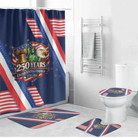 America 250th Anniversary Bathroom Set USA 1776-2026 Patriotic Eagle