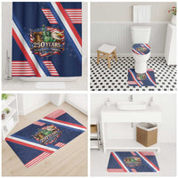 America 250th Anniversary Bathroom Set USA 1776-2026 Patriotic Eagle