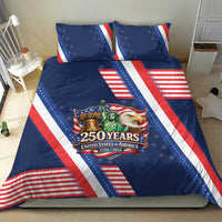 America 250th Anniversary Bedding Set USA 1776-2026 Patriotic Eagle
