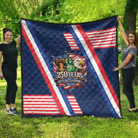 America 250th Anniversary Quilt USA 1776-2026 Patriotic Eagle