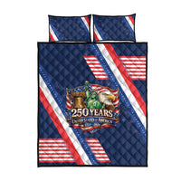 America 250th Anniversary Quilt Bed Set USA 1776-2026 Patriotic Eagle