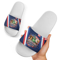 America 250th Anniversary Slide Sandals USA 1776-2026 Patriotic Eagle