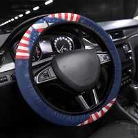 America 250th Anniversary Steering Wheel Cover USA 1776-2026 Patriotic Eagle