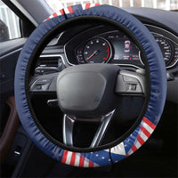 America 250th Anniversary Steering Wheel Cover USA 1776-2026 Patriotic Eagle