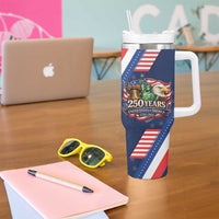 America 250th Anniversary Tumbler With Handle USA 1776-2026 Patriotic Eagle
