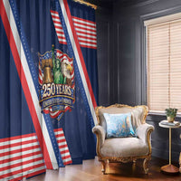 America 250th Anniversary Window Curtain USA 1776-2026 Patriotic Eagle