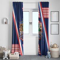 America 250th Anniversary Window Curtain USA 1776-2026 Patriotic Eagle