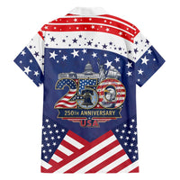 USA 250 Years of Freedom Family Matching Off Shoulder Maxi Dress and Hawaiian Shirt All American Pride
