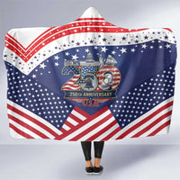 USA 250 Years of Freedom Hooded Blanket All American Pride