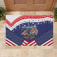 USA 250 Years of Freedom Rubber Doormat All American Pride