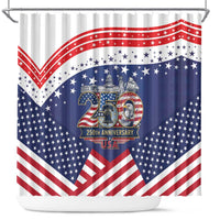 USA 250 Years of Freedom Shower Curtain All American Pride