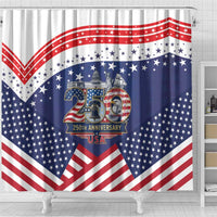 USA 250 Years of Freedom Shower Curtain All American Pride