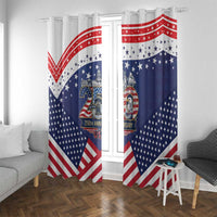 USA 250 Years of Freedom Window Curtain All American Pride