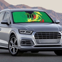 Senegal Football Pride Custom Auto Sun Shade Les Lions de la Teranga