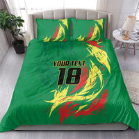 Senegal Football Pride Custom Bedding Set Les Lions de la Teranga