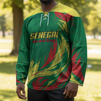 Senegal Football Pride Custom Hockey Jersey Les Lions de la Teranga
