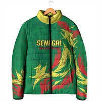Senegal Football Pride Custom Padded Jacket Les Lions de la Teranga