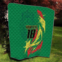 Senegal Football Pride Custom Quilt Les Lions de la Teranga