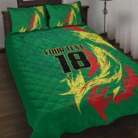 Senegal Football Pride Custom Quilt Bed Set Les Lions de la Teranga