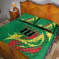 Senegal Football Pride Custom Quilt Bed Set Les Lions de la Teranga