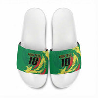 Senegal Football Pride Custom Slide Sandals Les Lions de la Teranga