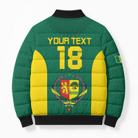 Senegal Football Custom Bomber Puffer Jacket Pride of African Champions