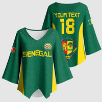 Senegal Football Custom Kimono Sleeve Blouse Pride of African Champions