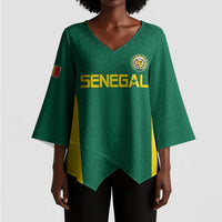 Senegal Football Custom Kimono Sleeve Blouse Pride of African Champions