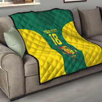 Senegal Football Custom Quilt Pride of African Champions