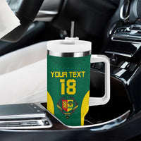 Senegal Football Custom Tumbler With Handle Pride of African Champions