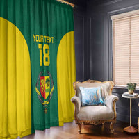 Senegal Football Custom Window Curtain Pride of African Champions