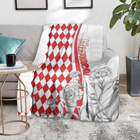 Monaco Deo Juvante Blanket Lozenge Flag Style