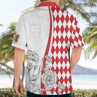 Monaco Deo Juvante Hawaiian Shirt Lozenge Flag Style